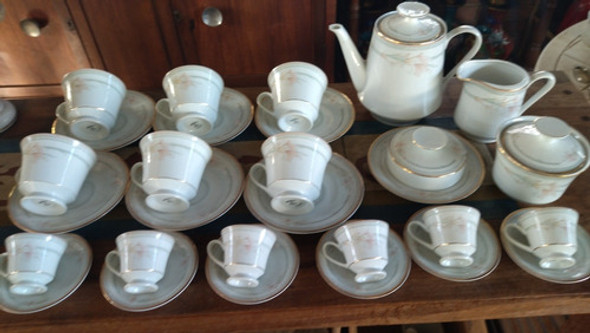 Conjunto Chá E Café Porcelana Schmidt Antigo 0