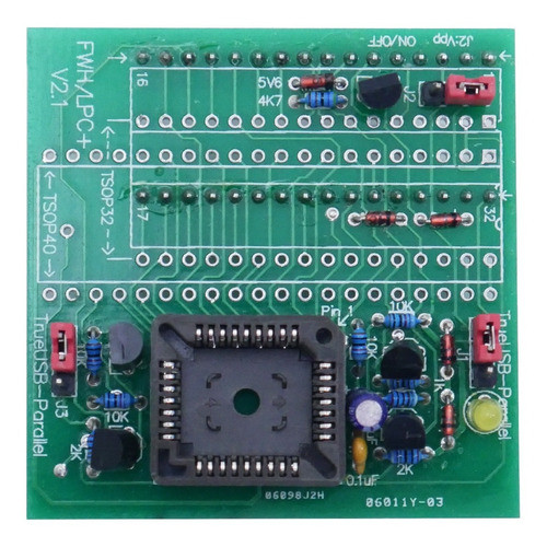 Adaptador Para Willem Gq-4x Fwh/lpc Plcc32 Eeprom Garantia 1
