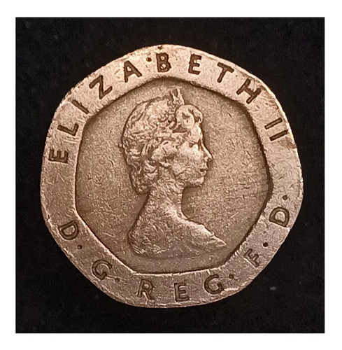 Gran Bretaña 20 Pence 1983 Muy Bueno Km 931 1