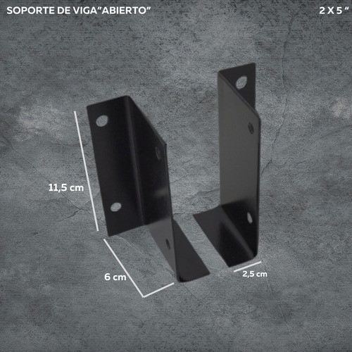 Soporte Caja Ajustable De Viga Tiranteria Madera 2x5 Sc 1
