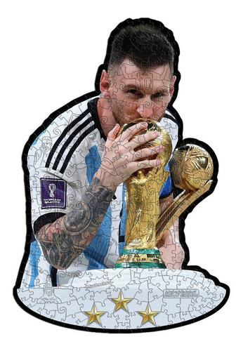 Rompecabezas Artesanal De Madera Argentina Campeón 0