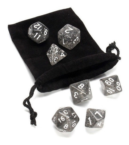 Trpg Poliédrica 7pcs/set Juegos De Calabozos Y Dragones Dado 0