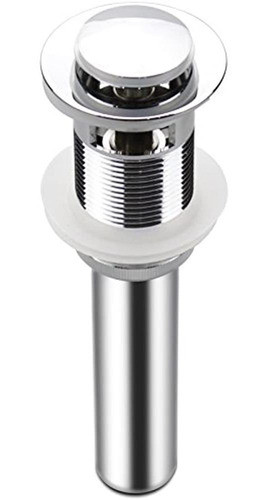 Desagüe Del Fregadero Emergente De Cromo Pulido Con Rebosad 0