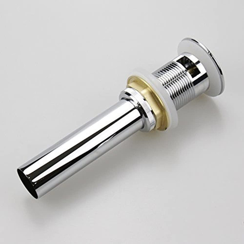 Desagüe Del Fregadero Emergente De Cromo Pulido Con Rebosad 1