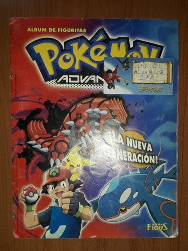 Álbum De Figuritas Pokemón Advanced 153 Figuritas 0