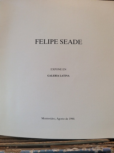 Felipe Seade Catalogo Exposición 1990 1