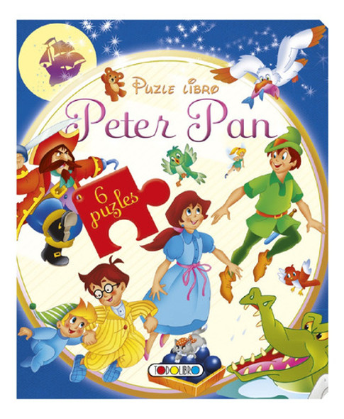 Libro 6 Puzzles Peter Pan - Espacio Regalos 0