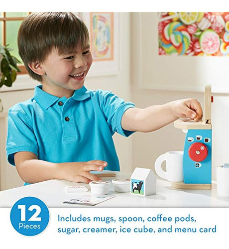 Set De Cafetera De Madera Melissa Y Doug Brew Y Serve (12 Pi 1