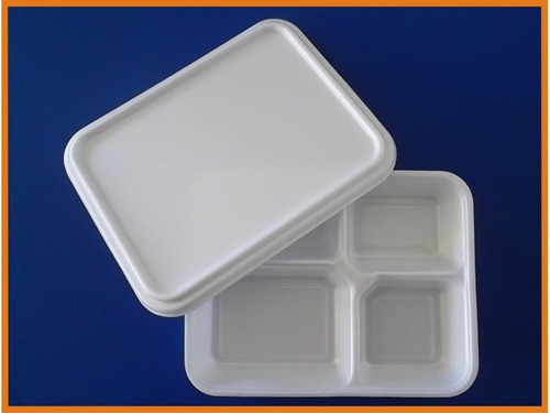 Bandeja Isopor Marmitex Mo100-4 4 Divisória 30unid 1