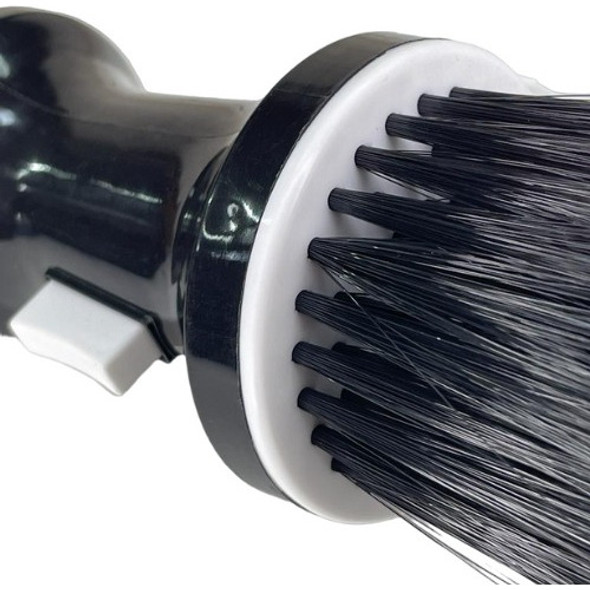 Espanador Cabelo P Cabeleireiro Barbeiro Talqueiro Preto 501 1