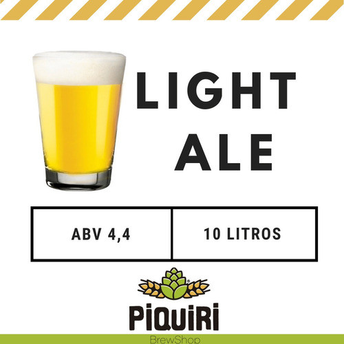 Kit Receitas Cerveja Artesanal 10l Piquiri Light Ale 0