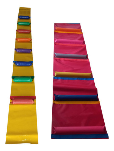 Escada Para Tobogã Lona Kp1000 C/ilhós 5.70x0.50 Mts++brinde 0