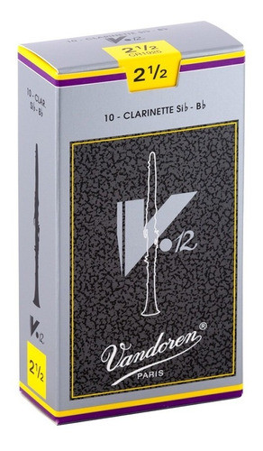 Cañas Vandoren V12 Para Clarinete Sib 2.5 0