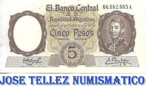 Bottero 1924 $ 5 Moneda Nacional Serie A Ex+ Palermo 0