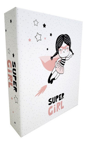 Álbum Para 100 Fotos 15x21 Cm Fichário Model. Super Girl 0