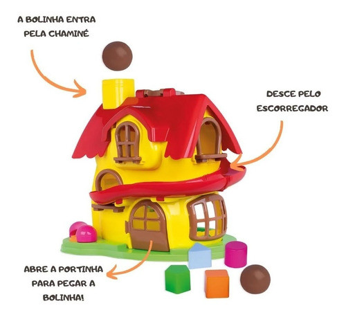 Brinquedo Casa De Atividades Masha E O Urso 2401 Cotiplás 1