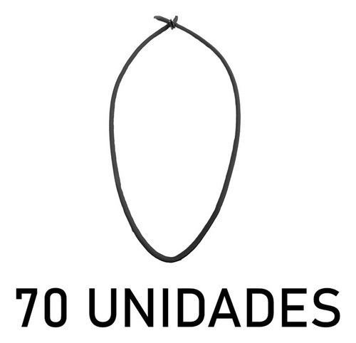 Extensor Corda Elastica 50cm Vermelho - 70un 1