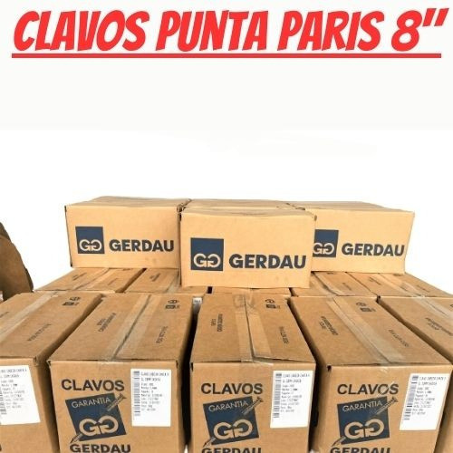 Clavos Punta Paris 8 Pulgadas (caja De 16 Kilos) 1