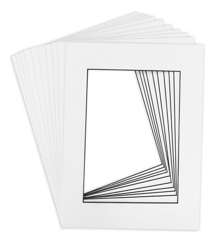 Blackcore Mat 10 De 18x24 Blanco Precortado Sin Acido Para 0