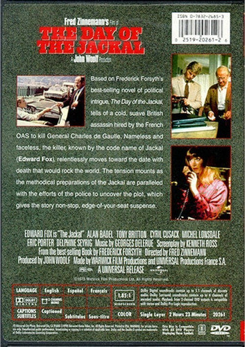 Dvd The Day Of The Jackal / El Dia Del Chacal (1973) 1