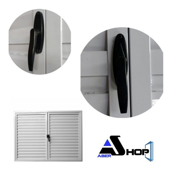 Postigon Aluminio 200x60 De Abrir 2 Hojas Abershop 1