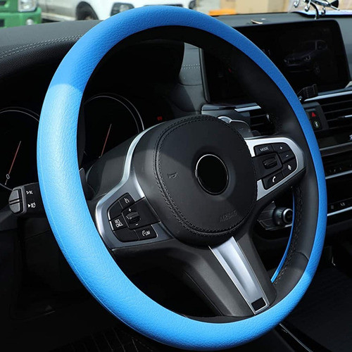 Cubre Volante + Funda Llave Silicona Vw Amarok Vento Azul 1