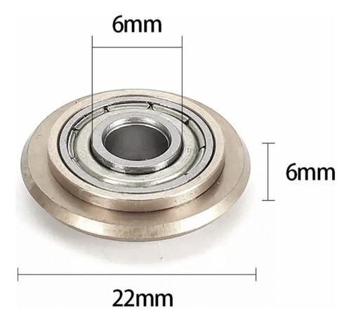 Rodel Rodizio Videa Widia Cortador Riscadeira Resistent 22mm 1