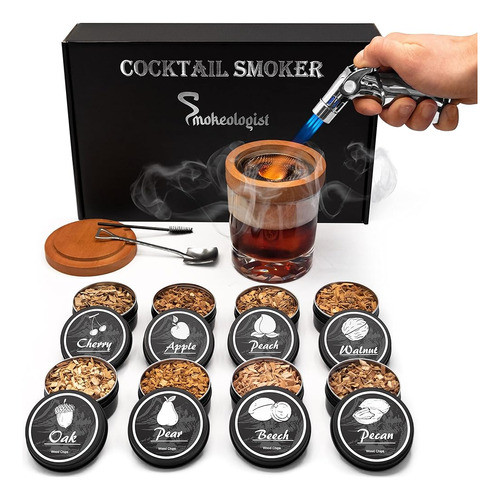 Kit De Cóctel Y Whisky Para Fumadores Con Antorcha - 8 Sabor 0