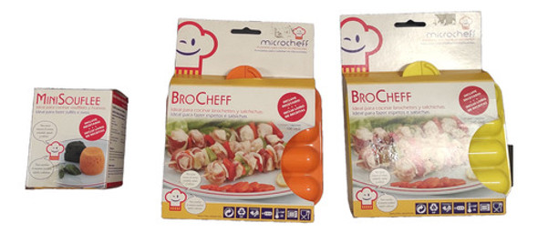 Combo Pack X3u Tuppers Microcheff Accesorio Para Cocinar 0
