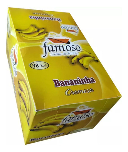 Doce Bananinha Famoso Com Açúcar Caixa 24 Unidades De 30g 0