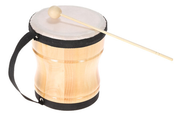 Bongos Children Instrument Kids Strap Drum Toy Wood With 0