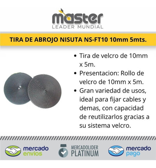 Tira De Abrojo Nisuta 10mm X 5 Metros Multiples Usos 1