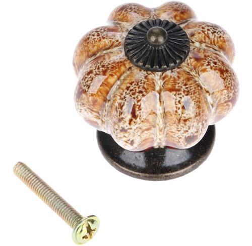 20 Tiradores Mgoodoo Ceramica Forma Calabaza Marron/blanco 0