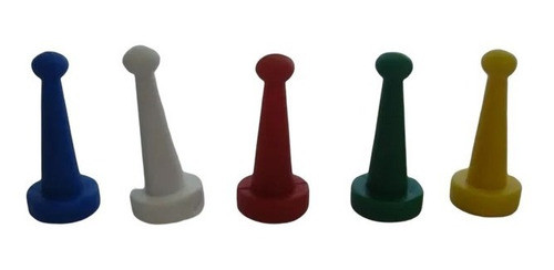 Conjunto Pinos Peão Jogo Pinos Ludo 60 Und + 30 Dados 10mm 1
