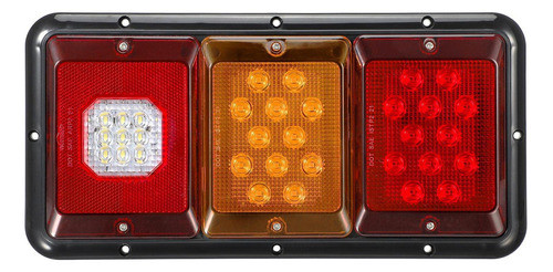 Partsam 2 X Luces Traseras Led Triples 45 Led Rectangulares 1