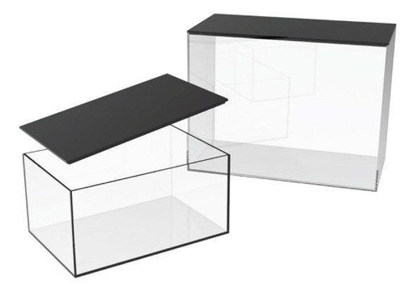 Caja Acril Con Tapa, Vitrina/contenedor Cta-253010 0