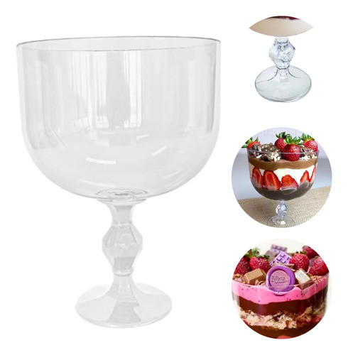 Kit 4 Taças Americana Exclusive 1,250 L Para Doce Gourmet 0