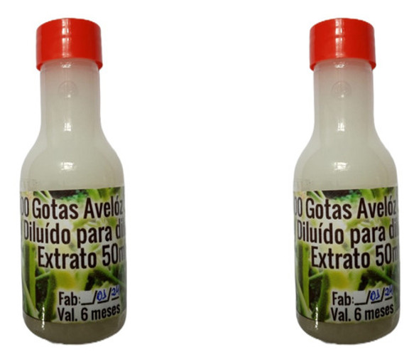 200 Gotas De Aveloz Semi Diluído Para Diluir 0