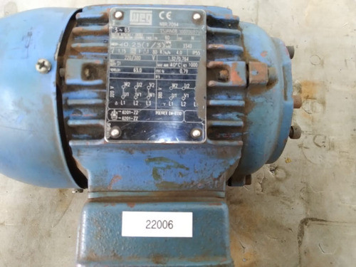 Motor Trifásico 1/3cv - 3340 Rpm (22006) 1