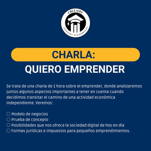 Charla: Quiero Emprender 1