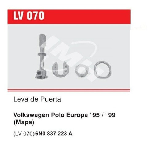 Leva Puerta Polo 98/00  (mapa) Kit (corta) 0