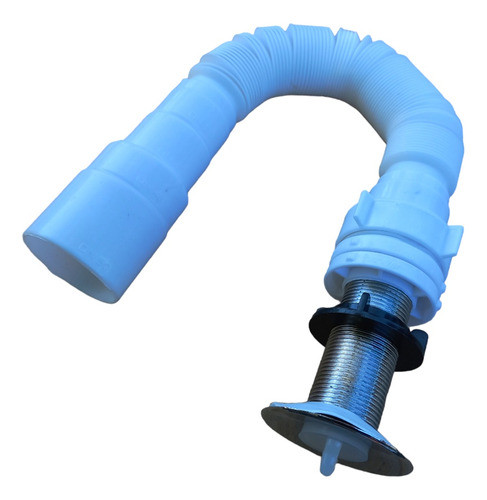 Sifon Corrugado Con Valvula Plastico Ideal Para Pileta Baño 0