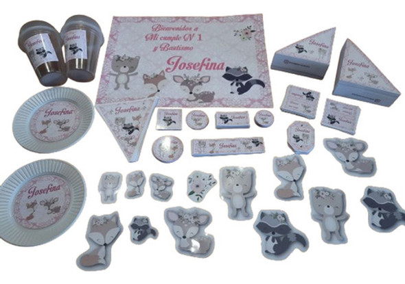 Cotillón Cumpleaños Infantil X 30 Animales Del Bosque 0