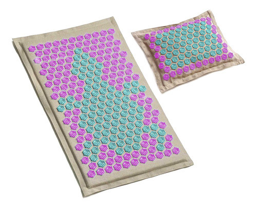 Mat Acupresión Oliho Colchoneta + Almohadón Diseño Tortuga 0