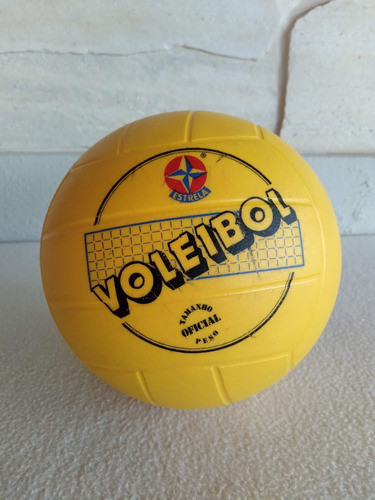 Antiga E Rara Bola De Volei Da Estrela Plástico 0