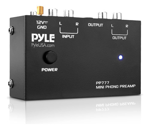 Pré-amplificador De Mesa Giratória Phono Pyle Output Pp777 M 0