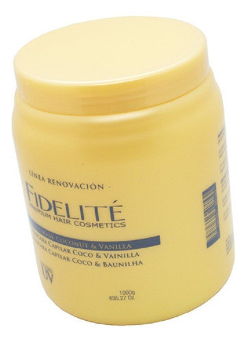 Mascara Capilar Fidelite Coco & Vainilla 1kg Profesional 1