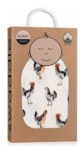 Milkbarn Manta De Algodon Organico Pollo 1