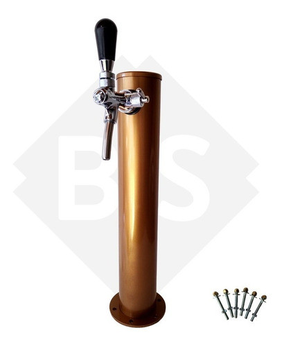 Pilón Para Chopera  O Barra Color Cobre Con 1 Canilla 0