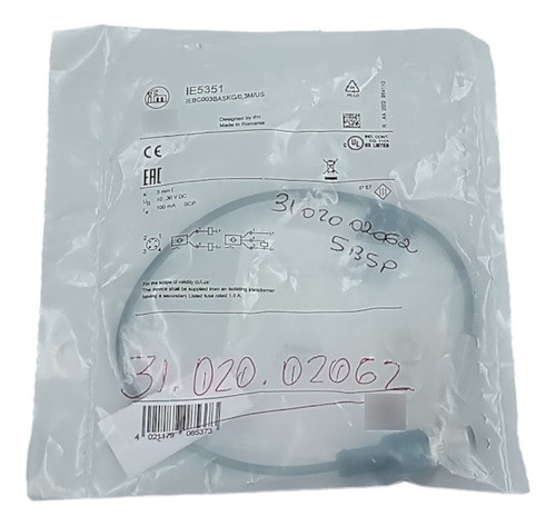 Sensor Indutivo Ifm Ie5351 Iebc003baskg/0,3m/us 1